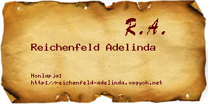 Reichenfeld Adelinda névjegykártya